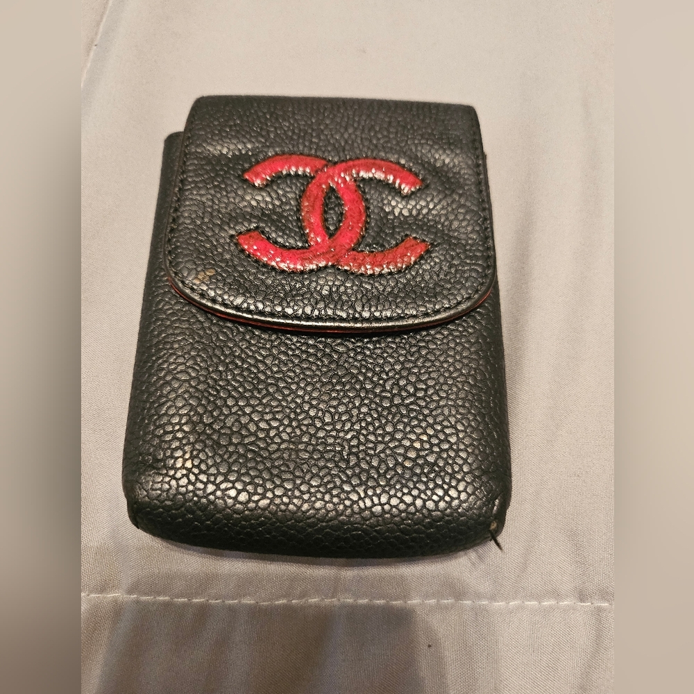 Authentic Chanel caviar case